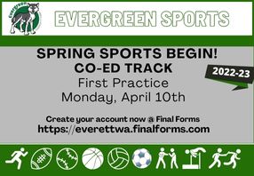  Register now for CO-ED TRACK.  Season starts April 10th.